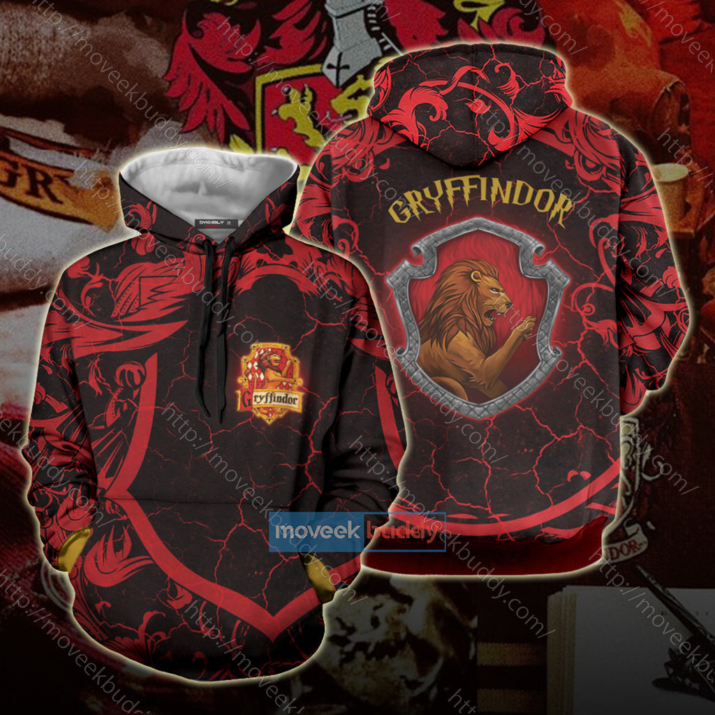 Hogwarts Brave Like A Gryffindor Harry Potter New Unisex 3D T-shirt Hoodie S