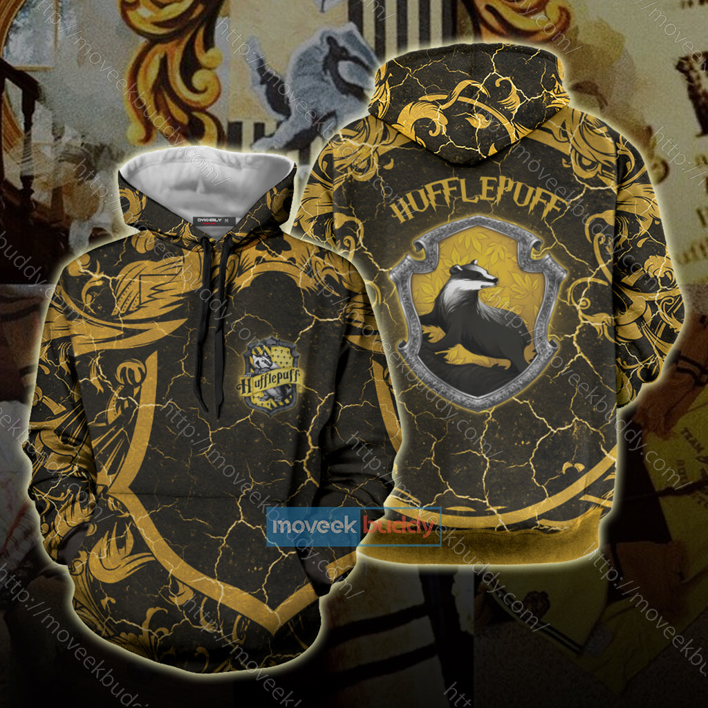 Hogwarts Loyal Like A Hufflepuff Harry Potter New Unisex 3D T-shirt Hoodie S