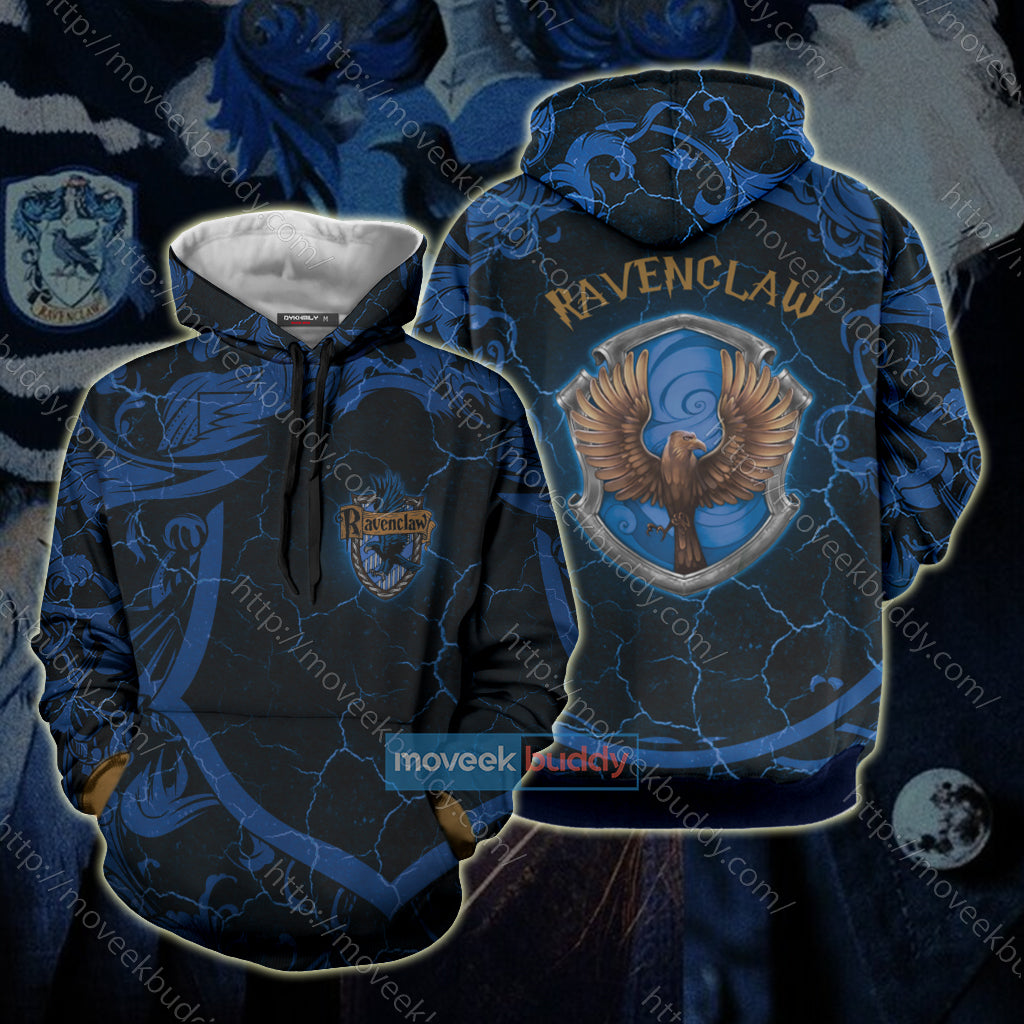 Hogwarts Wise Like A Ravenclaw Harry Potter New Unisex 3D T-shirt Hoodie S