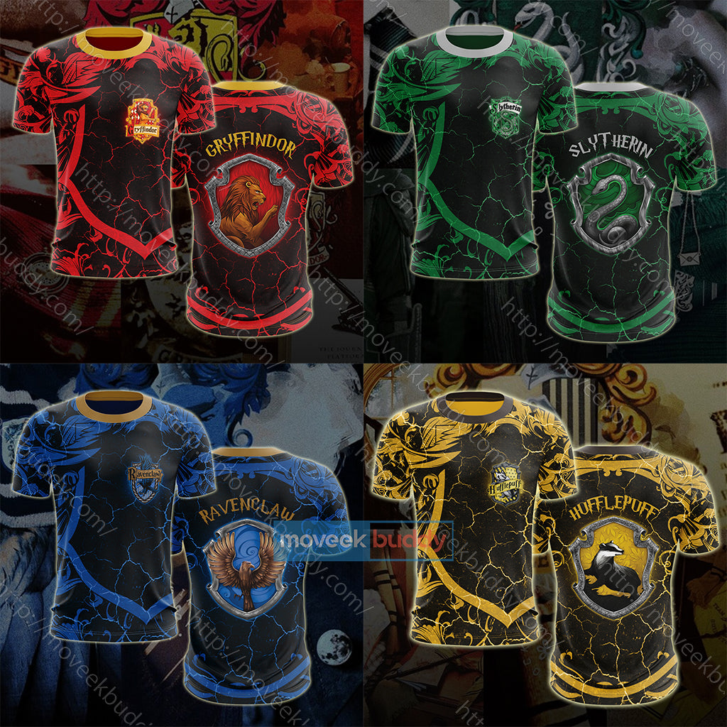 Hogwarts Brave Like A Gryffindor Harry Potter New Unisex 3D T-shirt