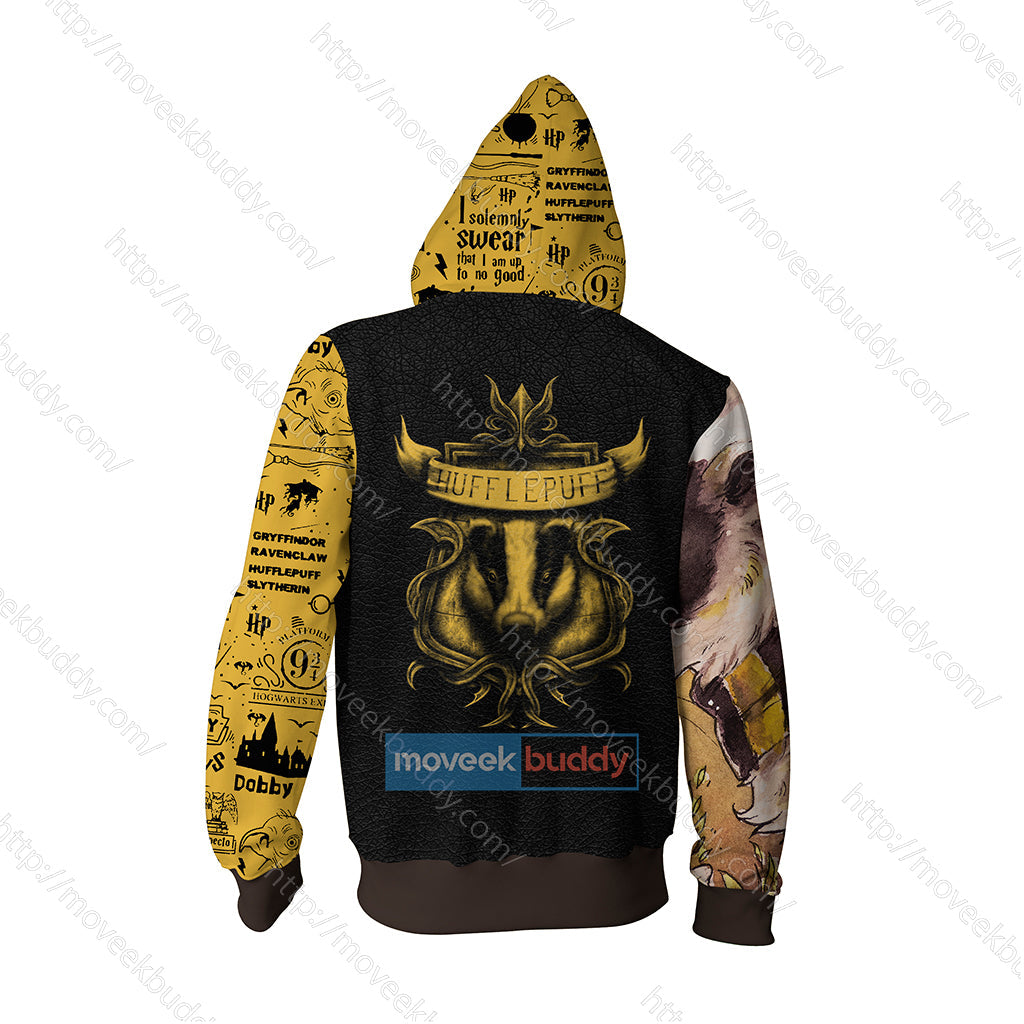 Hufflepuff House Kind And Loyal Harry Potter Unisex 3D T-shirt