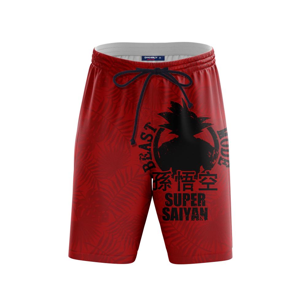 Dragon Ball Songoku Beast Mode Super Saiyan Beach Short