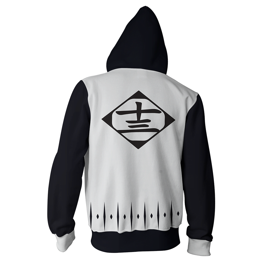 Bleach Rukia Kuchiki 13th Division Cosplay Zip Up Hoodie Jacket