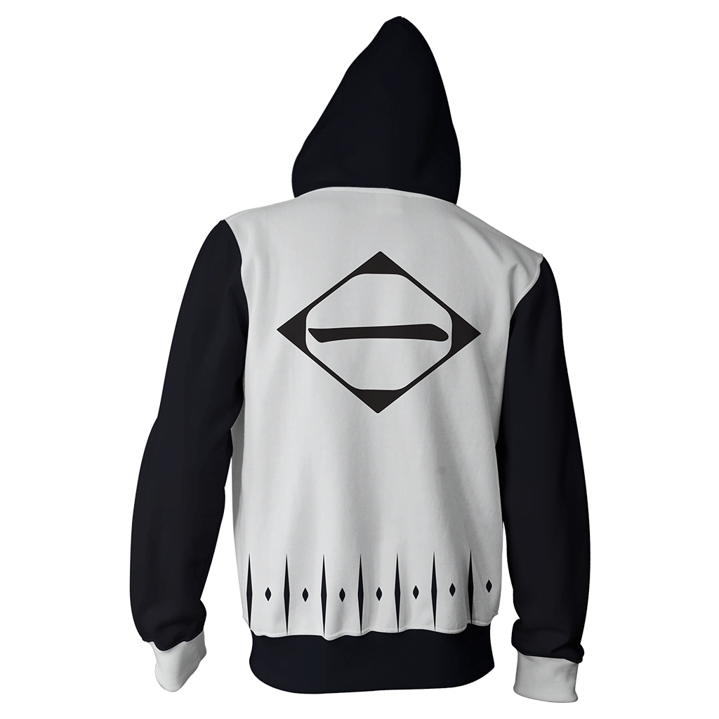 Bleach Yamamoto Genryusai Shigekuni 1st Division Cosplay Zip Up Hoodie Jacket