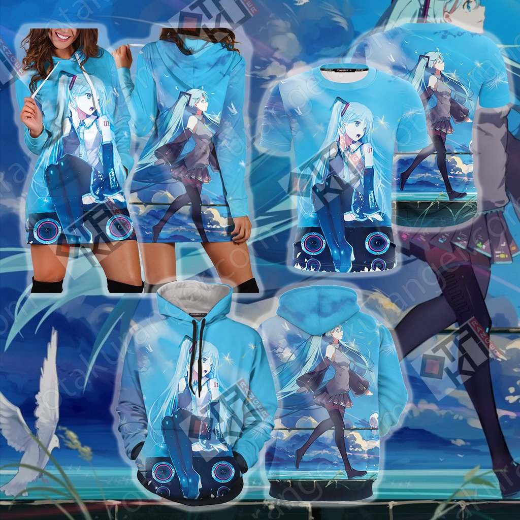 Hatsune Miku New Look 3D Hoodie Dress