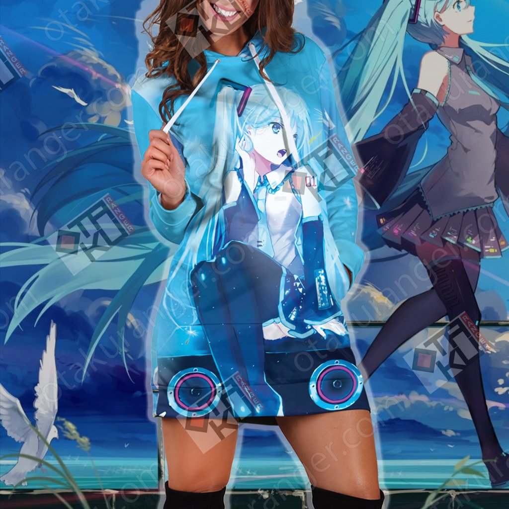 Hatsune Miku New Look 3D Hoodie Dress
