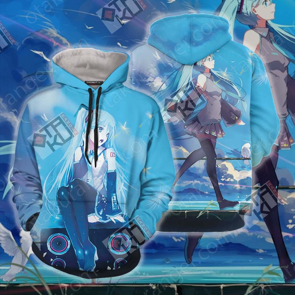 Hatsune Miku New Look Unisex 3D T-shirt Hoodie S