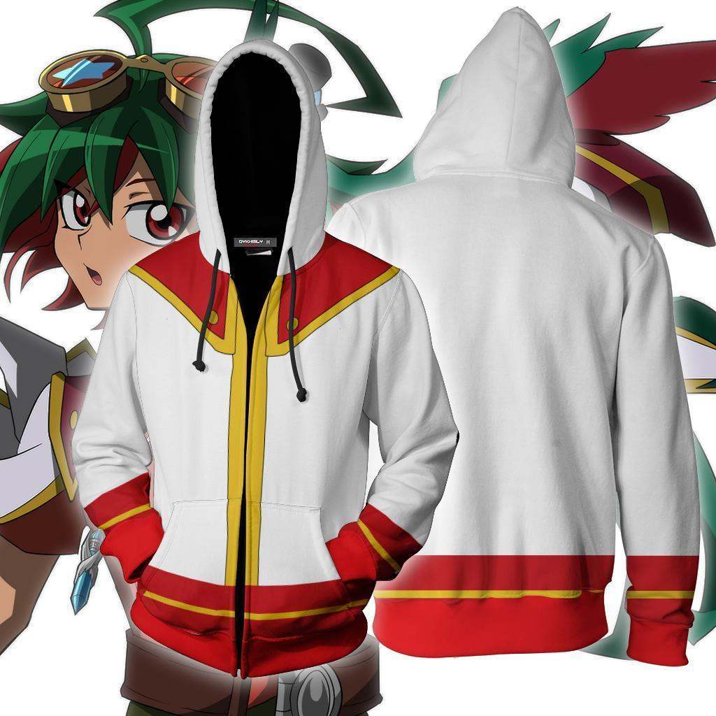 Yu-Gi-Oh! Yuya Sakaki Cosplay Zip Up Hoodie Jacket XS Version 1