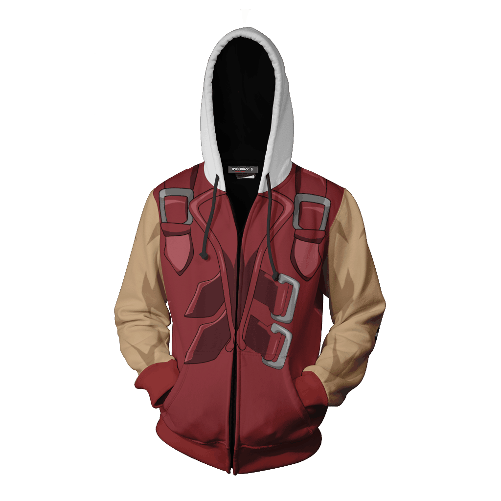 Yu-Gi-Oh! Zexal Tsukumo Yuma Cosplay Zip Up Hoodie Jacket