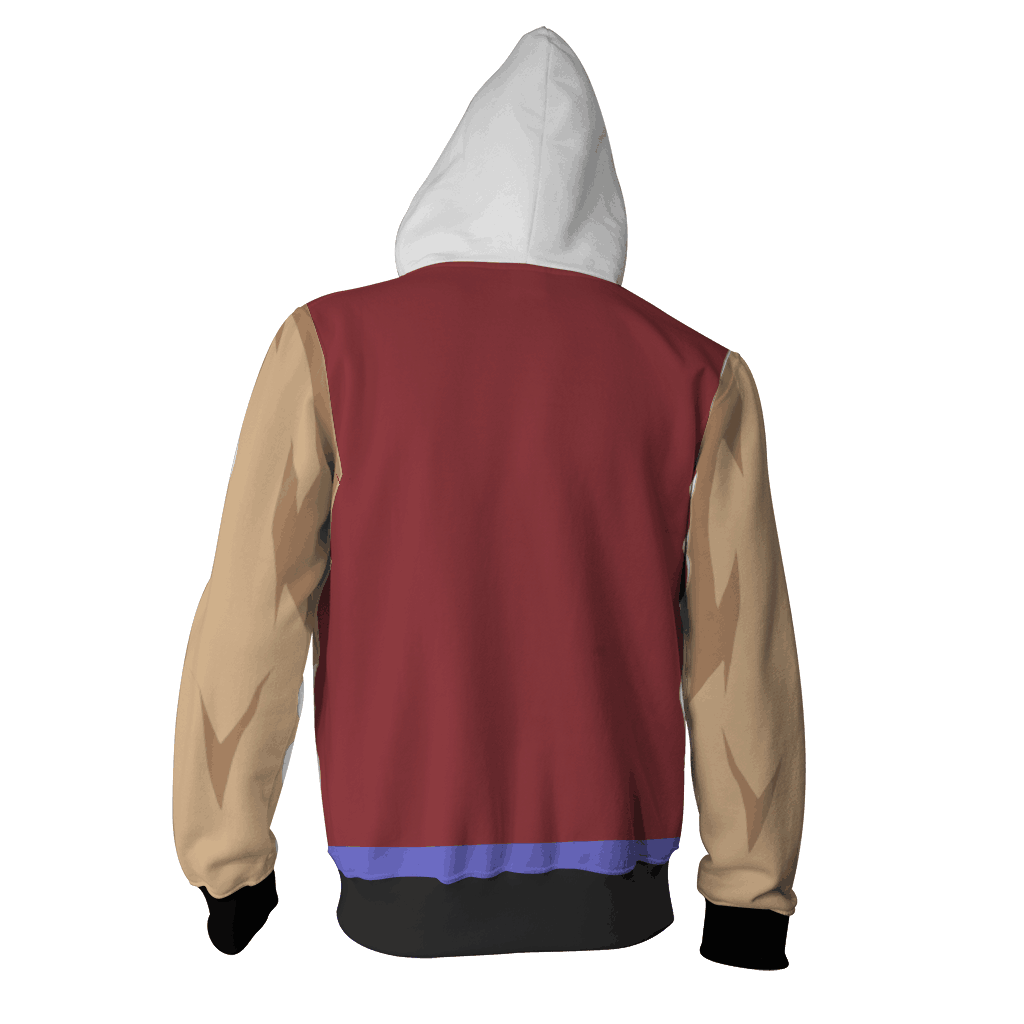 Yu-Gi-Oh! Zexal Tsukumo Yuma Cosplay Zip Up Hoodie Jacket