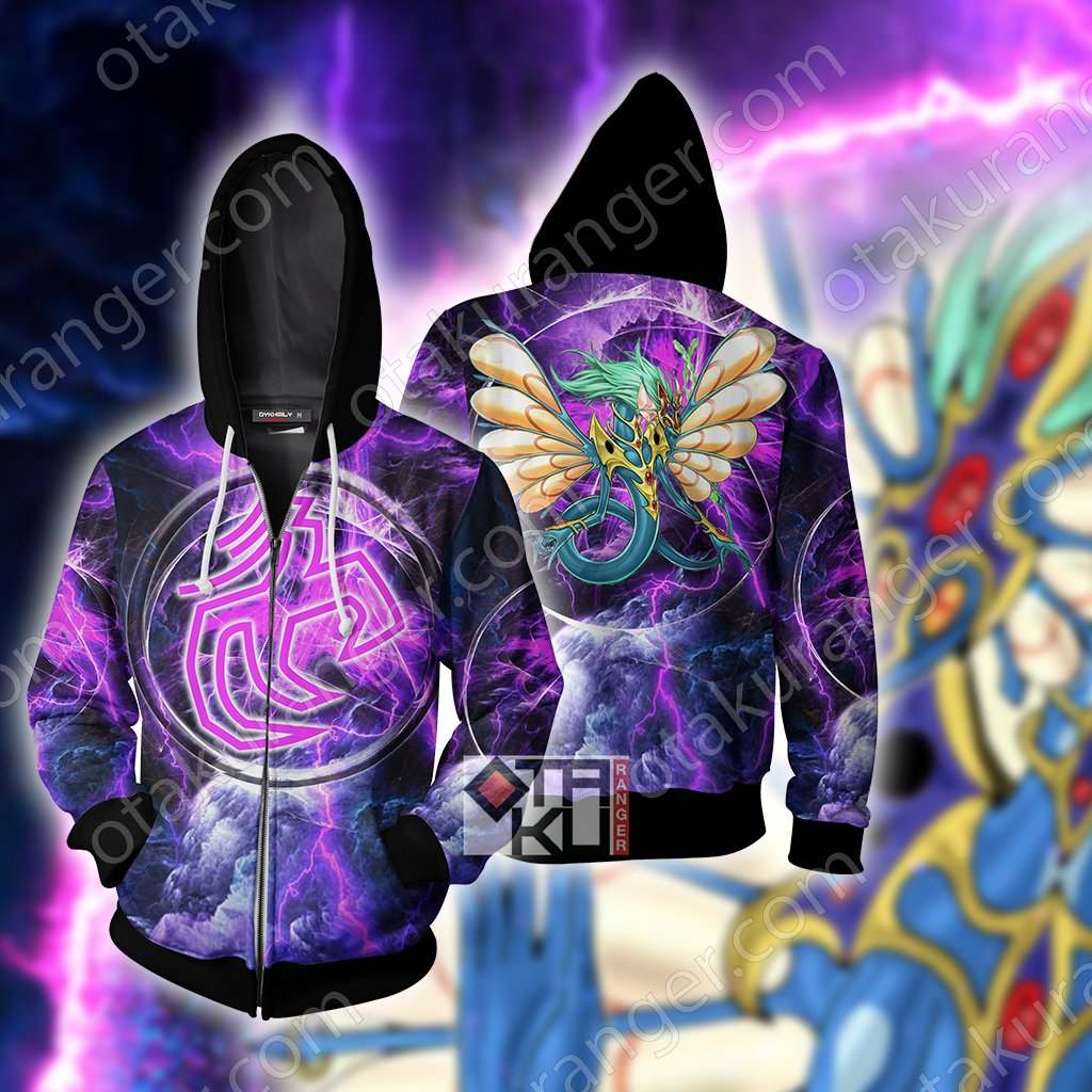 Yu-Gi-Oh! Ancient Fairy Dragon 3D Hoodie Zip Hoodie XS