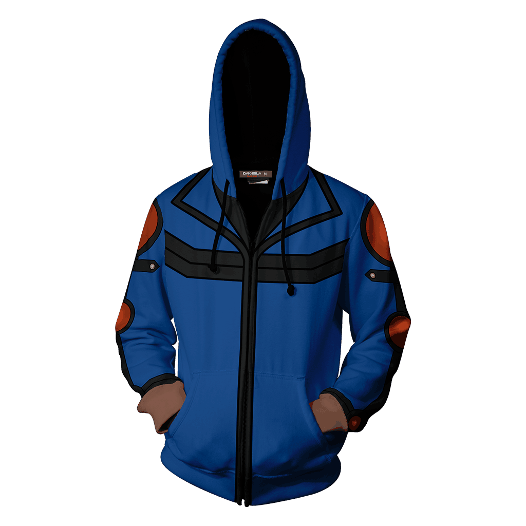 Yu-Gi-Oh! Fudo Yusei Cosplay New Look Zip Up Hoodie Jacket