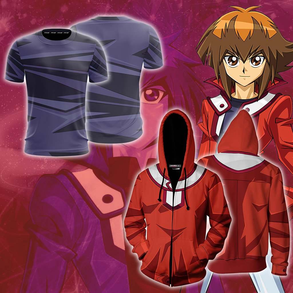 Yu-Gi-Oh! Jaden Yuki Cosplay Zip Up Hoodie Jacket