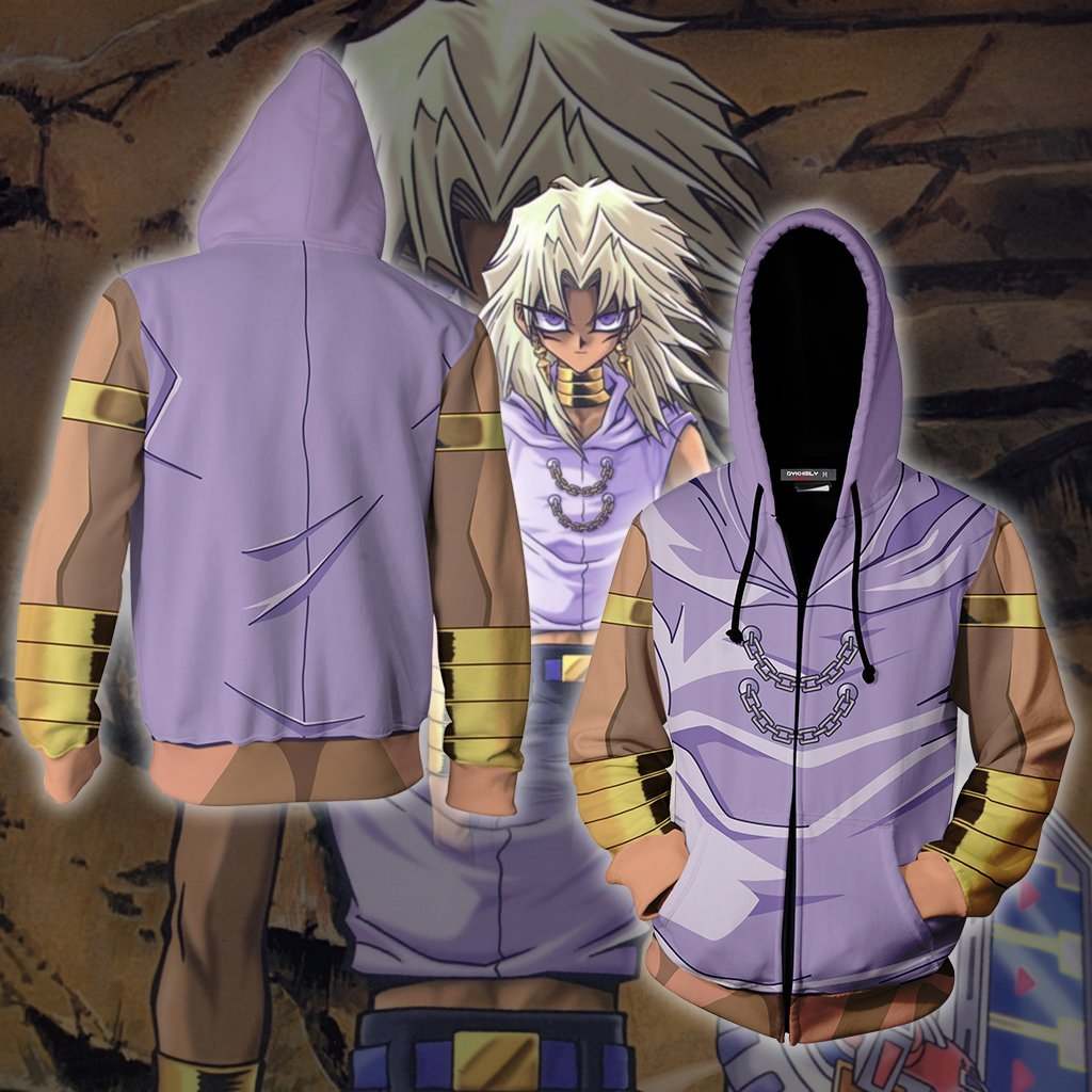 Yu-Gi-Oh! Marik Ishtar Cosplay Unisex 3D T-shirt Zip Hoodie XS