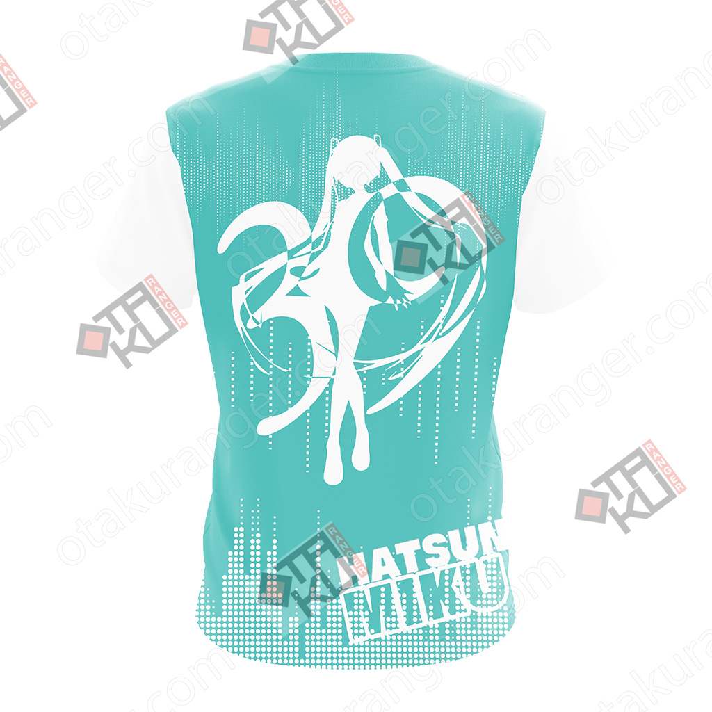Hatsune Miku T-shirt Zip Hoodie
