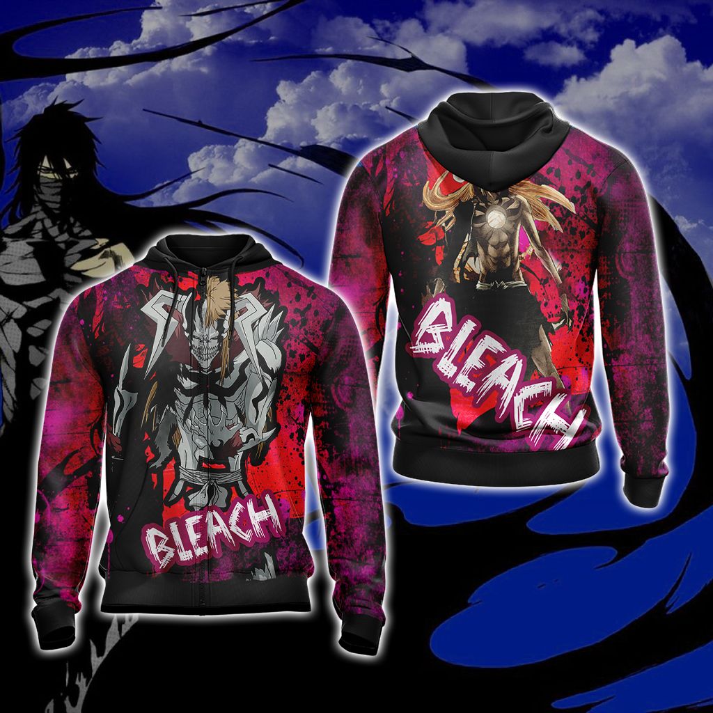 Bleach Unisex 3D T-shirt Zip Hoodie XS