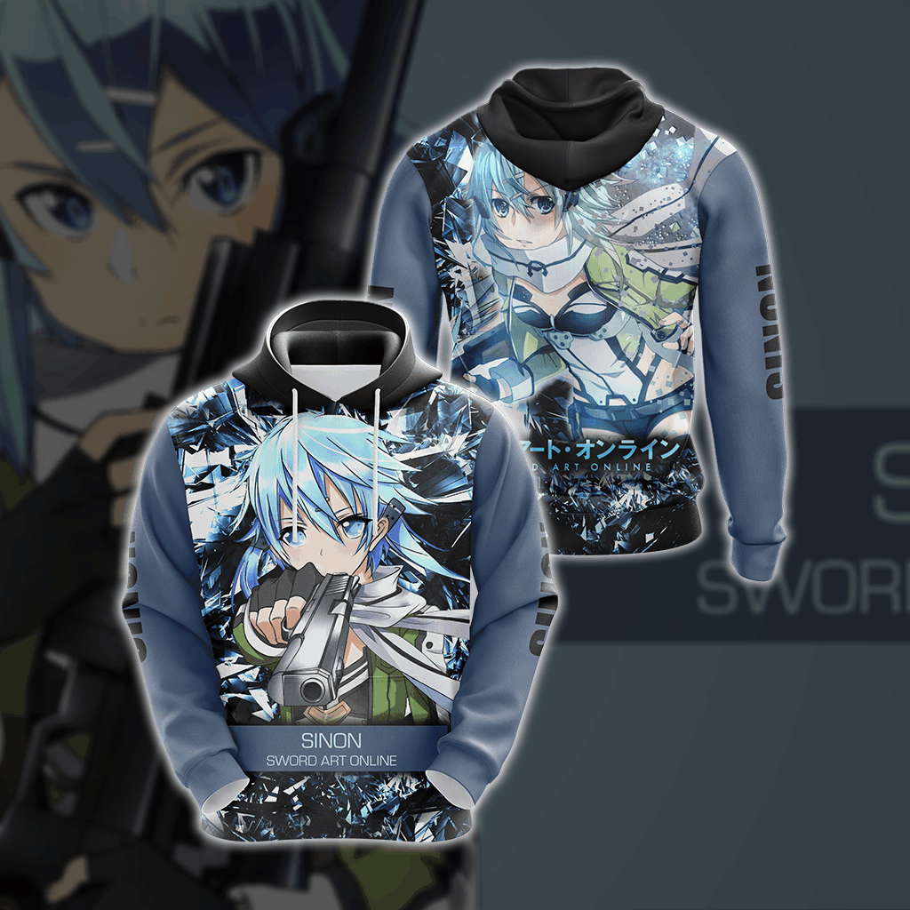 Sword Art Online - Sinon New Style Unisex 3D T-shirt Hoodie S