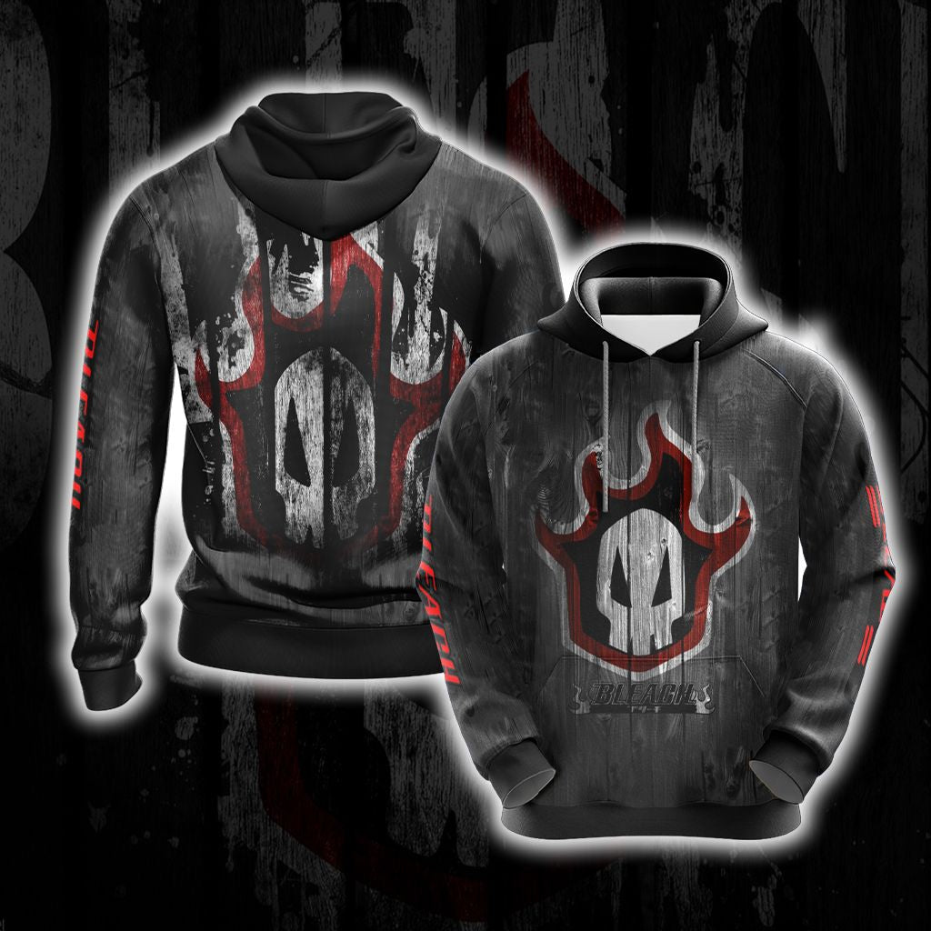 Bleach Skull Unisex 3D T-shirt Hoodie S