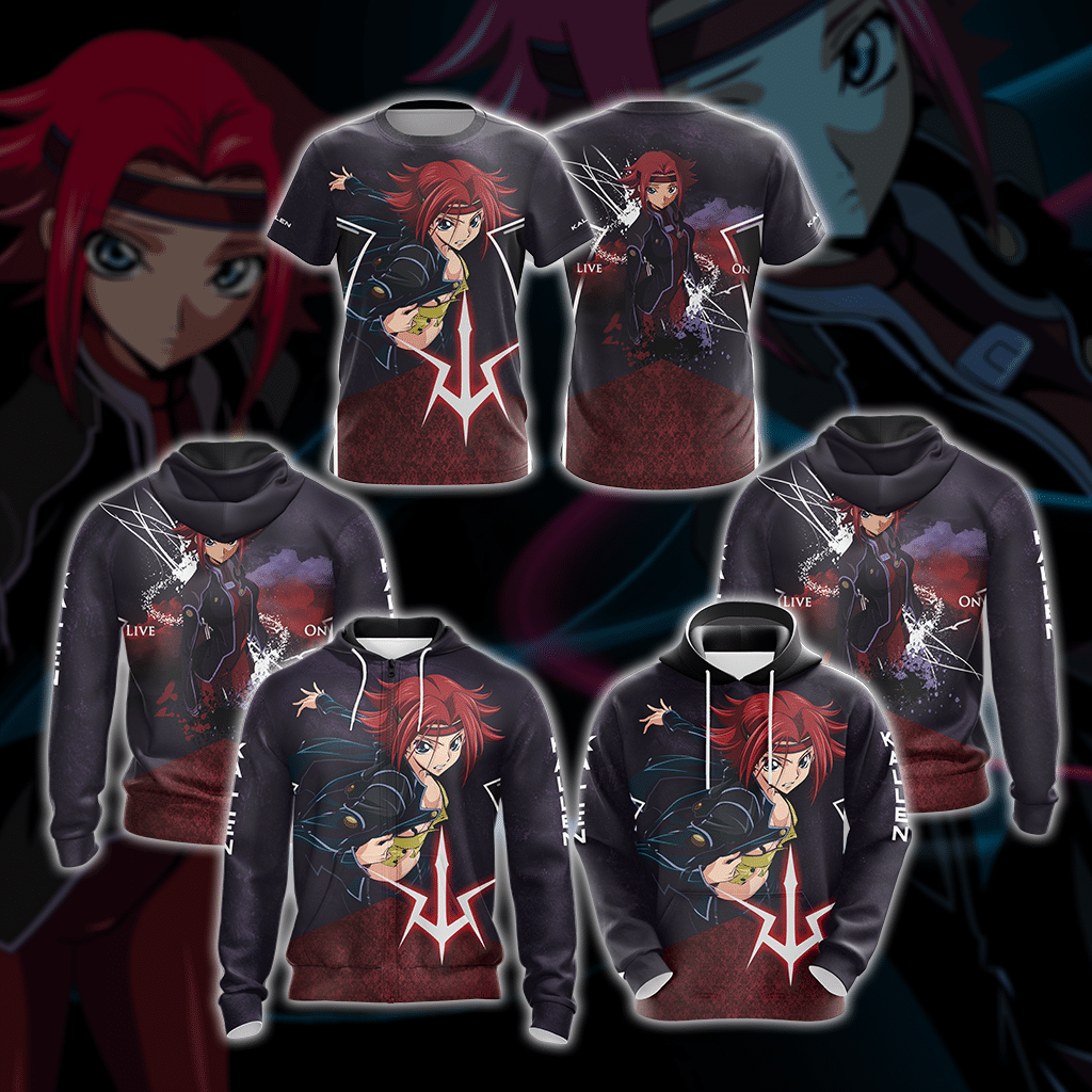 Code Geass - Kallen Unisex 3D T-shirt