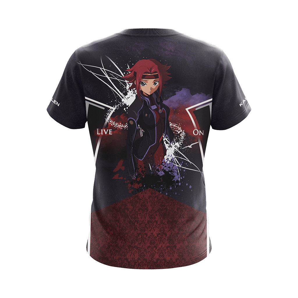 Code Geass - Kallen Unisex 3D T-shirt