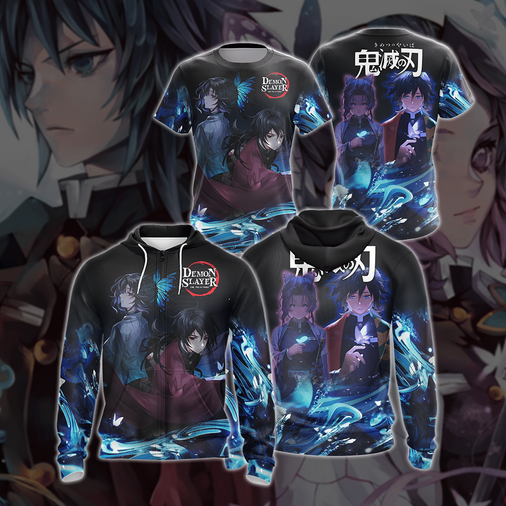 Demon Slayer Unisex 3D T-shirt Zip Hoodie Pullover Hoodie