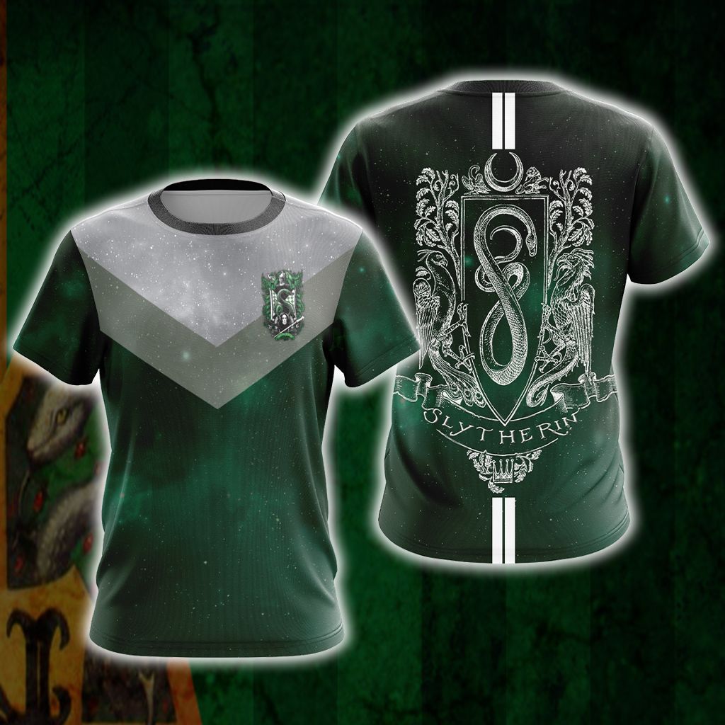 Harry Potter Hogwarts House Gryffindor Slytherin Ravenclaw Hufflepuff T-shirt Zip Hoodie Pullover Hoodie