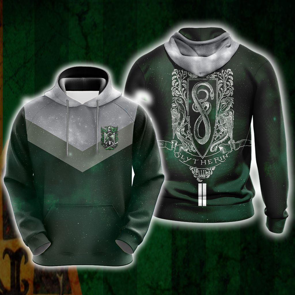 Harry Potter Hogwarts House Gryffindor Slytherin Ravenclaw Hufflepuff T-shirt Zip Hoodie Pullover Hoodie