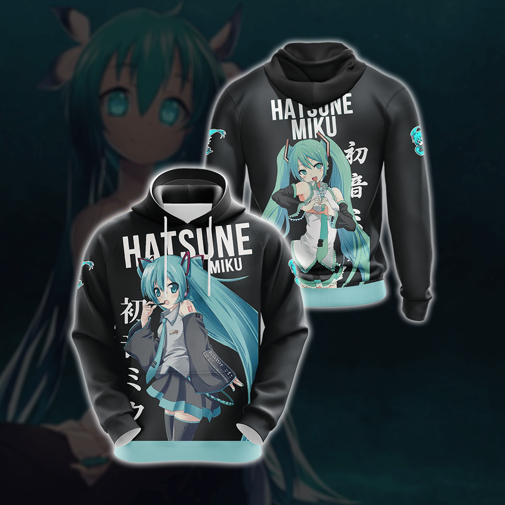Hatsune Miku Unisex 3D T-shirt Hoodie S