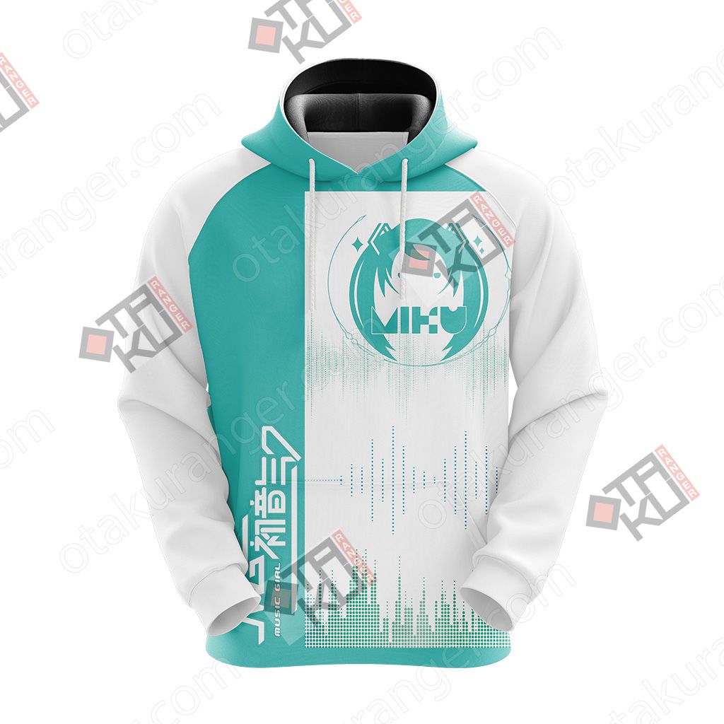 Hatsune Miku T-shirt Zip Hoodie
