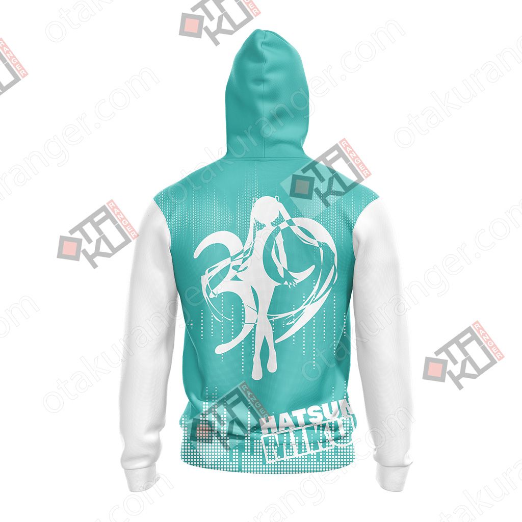 Hatsune Miku T-shirt Zip Hoodie