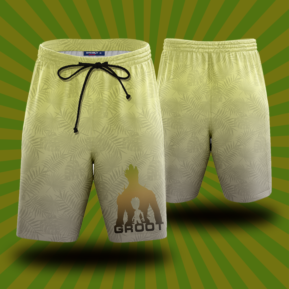 I'm Groot Hawaii Style Beach Short S