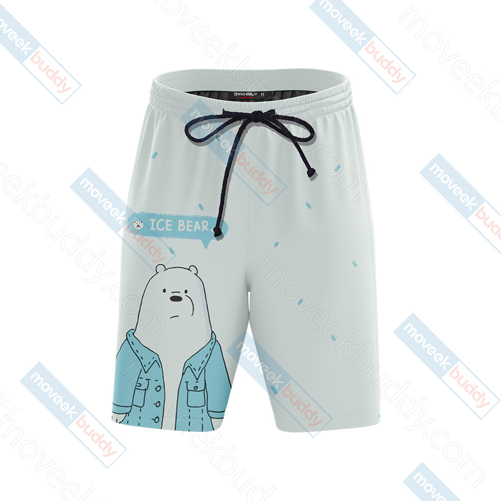 We Bare Bears - Ice Bear Beach Shorts