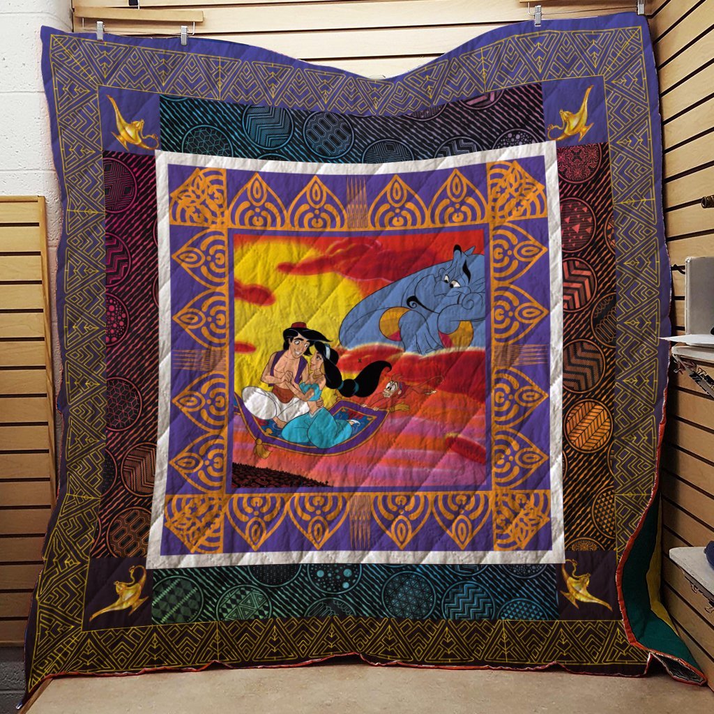 Aladdin A Whole New World 3D Quilt Blanket Twin (150x180CM)