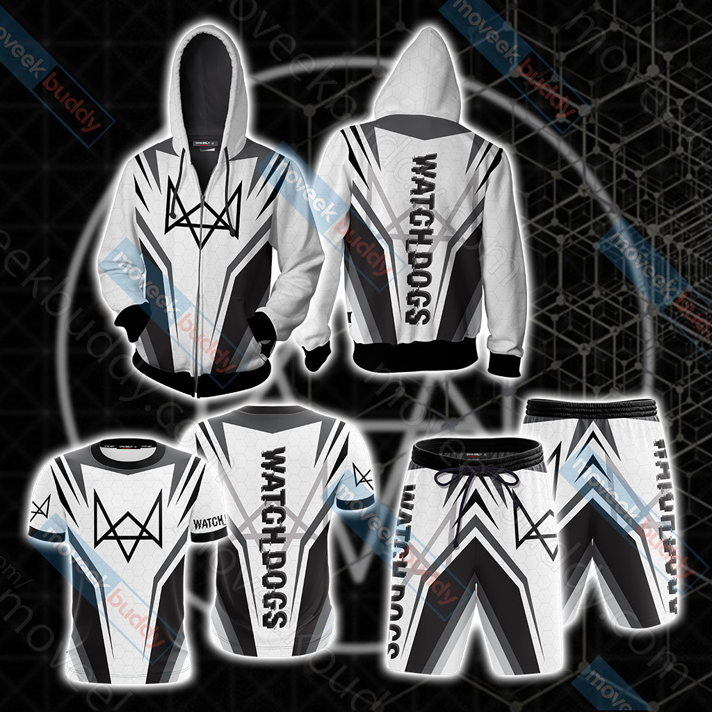 Watch Dogs Unisex 3D T-shirt Zip Hoodie Beach Shorts
