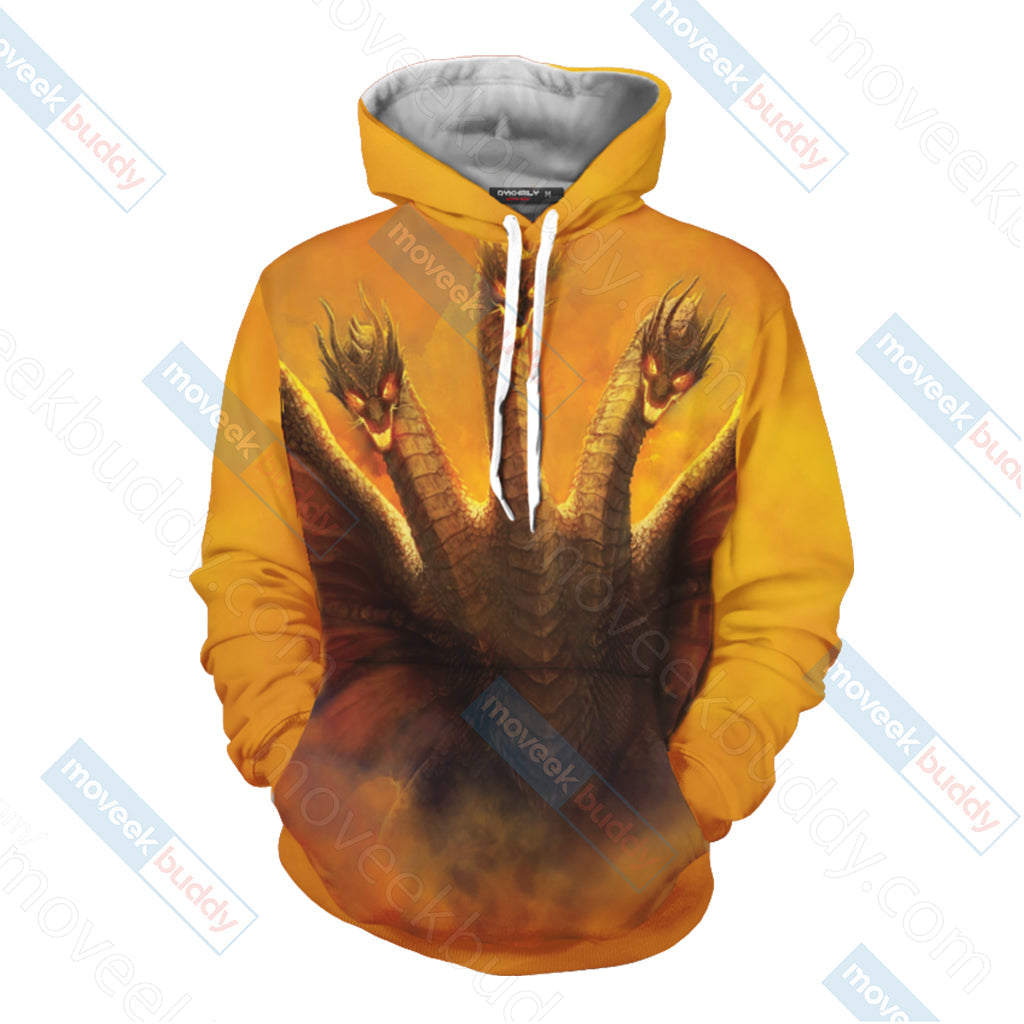 Godzilla King Of The Monsters - Ghidorah Unisex 3D T-shirt