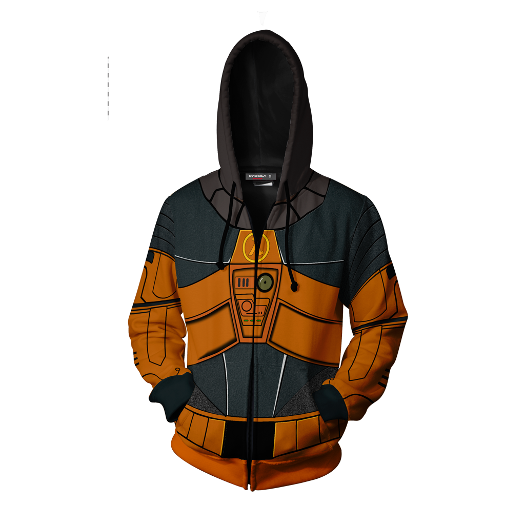 Half-Life Gordon Freeman Cosplay Zip Up Hoodie Jacket Joggers