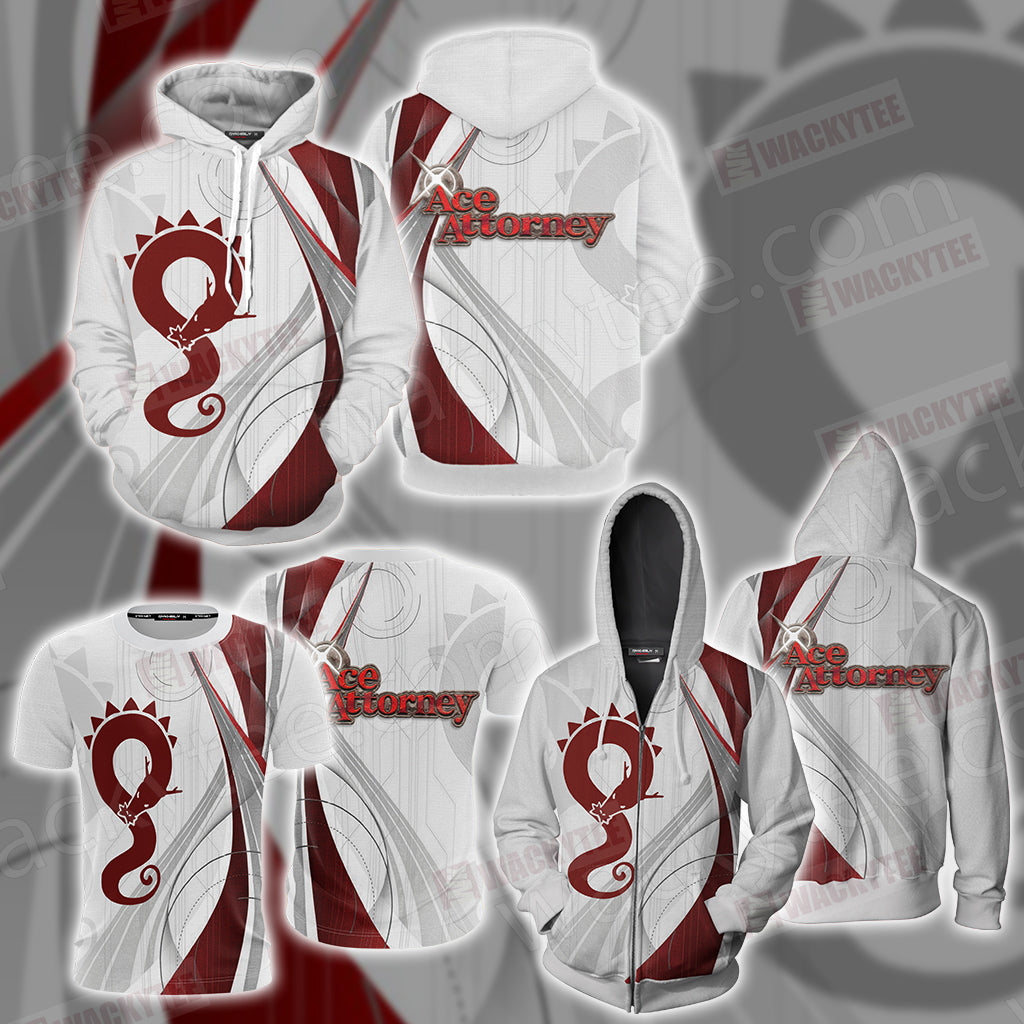 Ace Attorney - Defiant Dragon logo Unisex 3D T-shirt