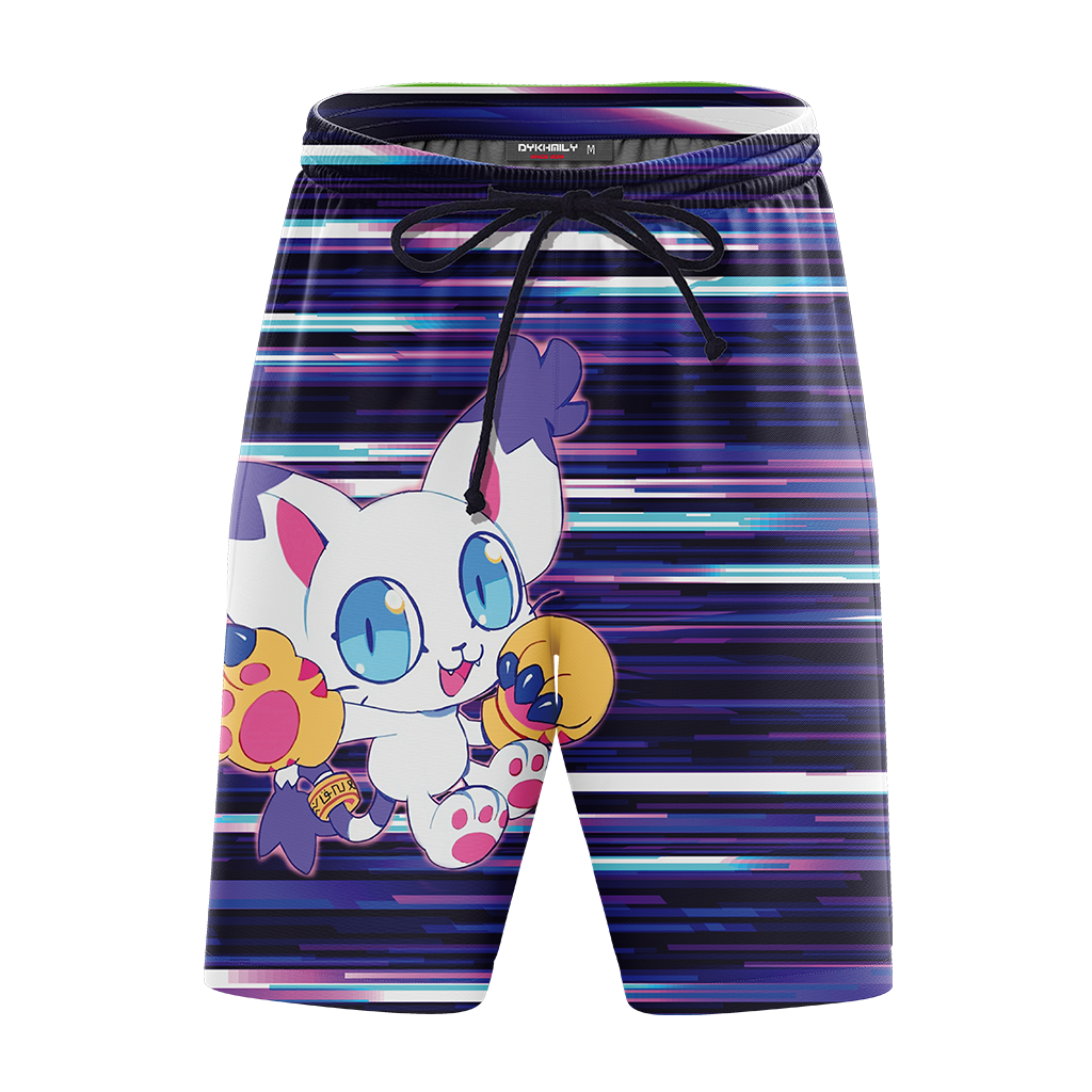 Digimon Tailmon New Look Unisex 3D Beach Shorts