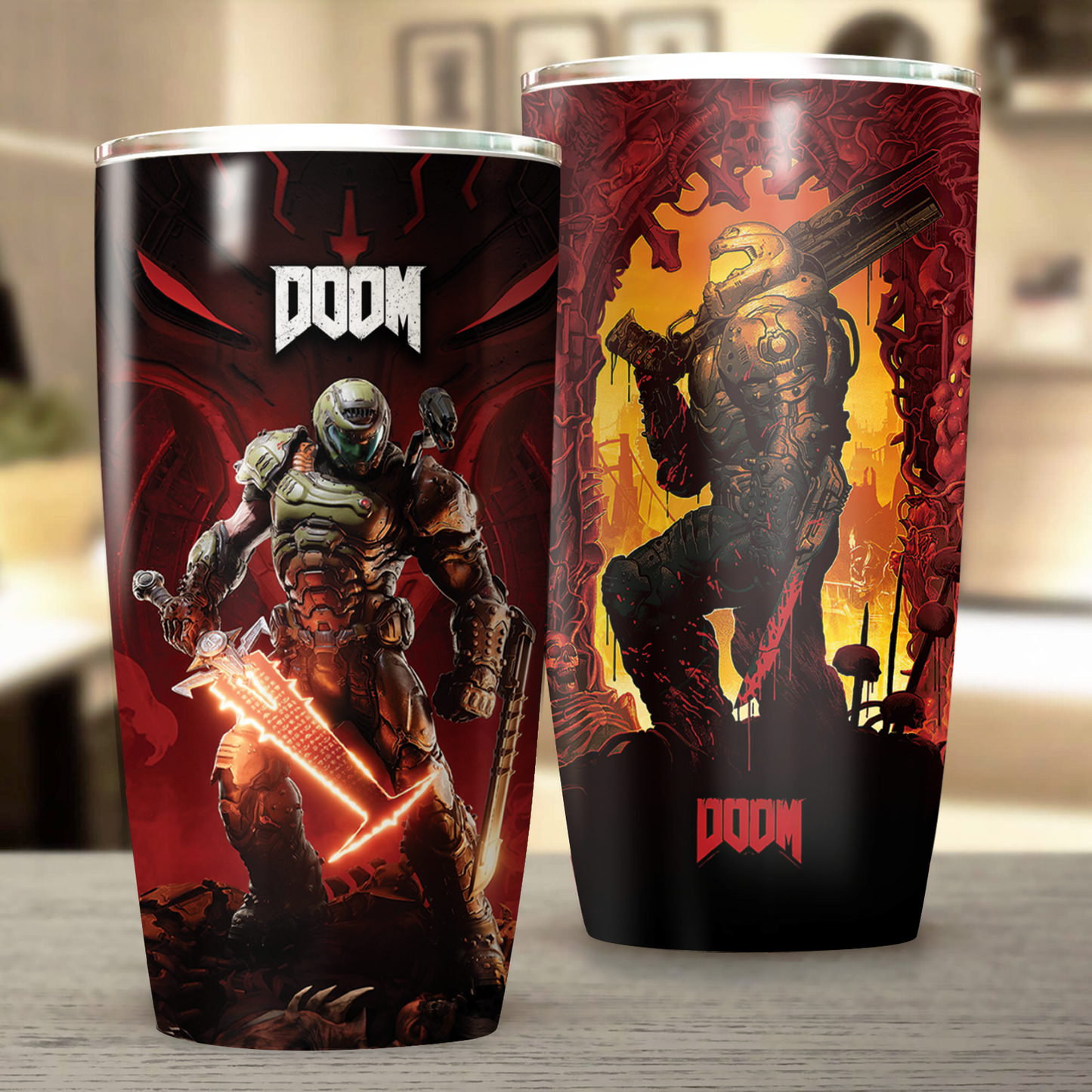 Doom Video Game Insulated Stainless Steel Tumbler 20oz / 30oz 20oz