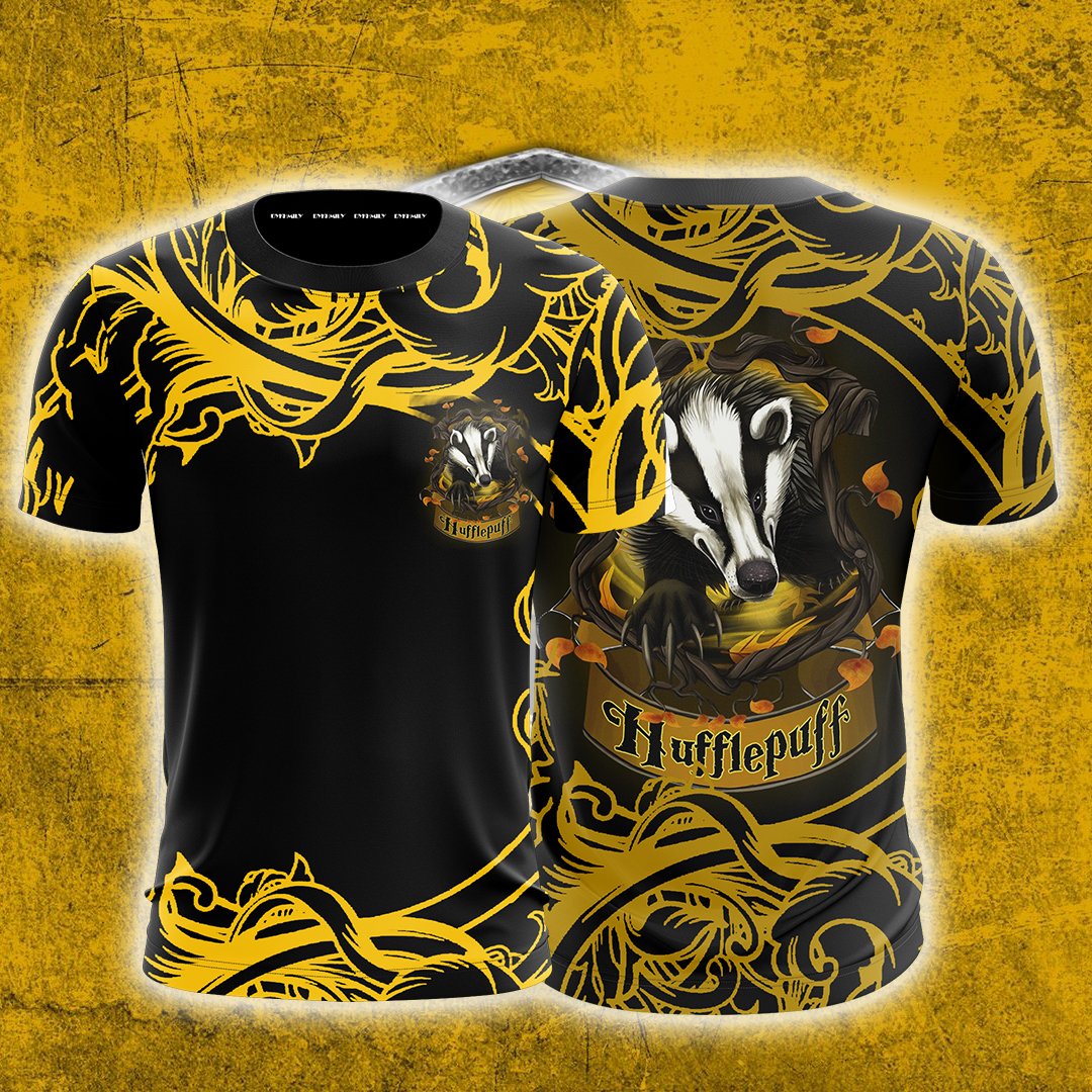 Loyal Like A Hufflepuff Harry Potter Unisex 3D T-shirt T-shirt S