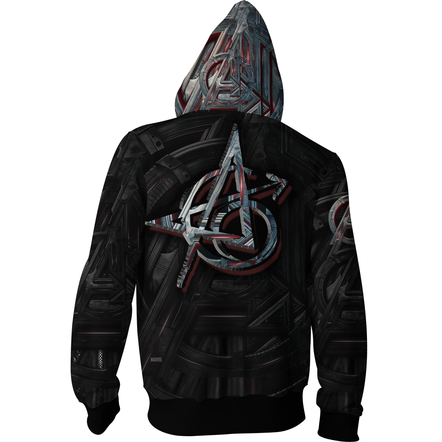 The Avengers Tattoo Zip Up Hoodie