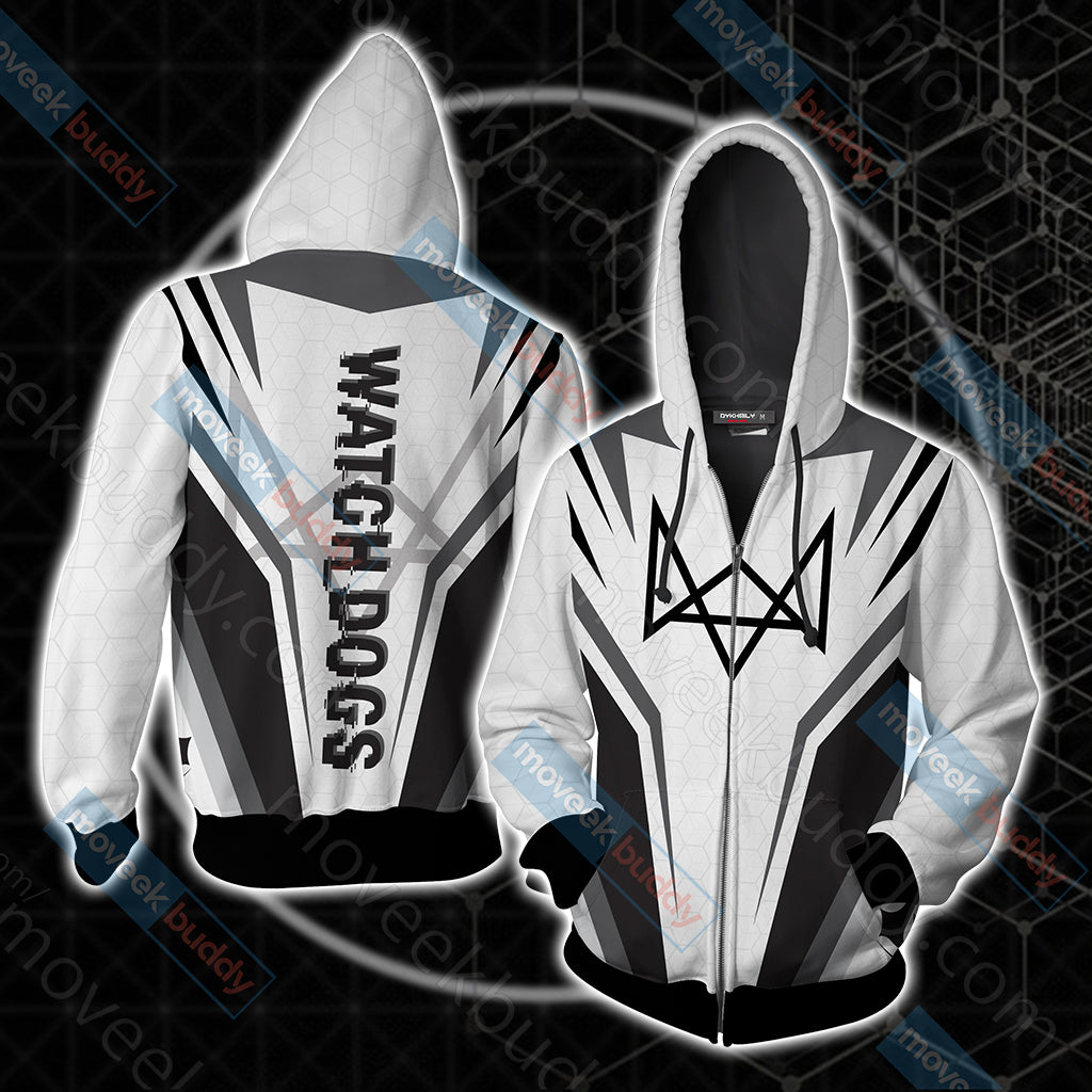 Watch Dogs Unisex 3D T-shirt Zip Hoodie Beach Shorts Zip Hoodie S