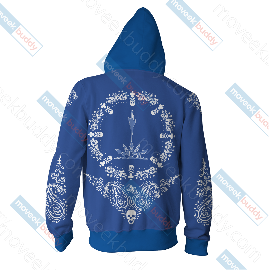 RWBY House Schnee Family Honor Providence Zip Up Hoodie