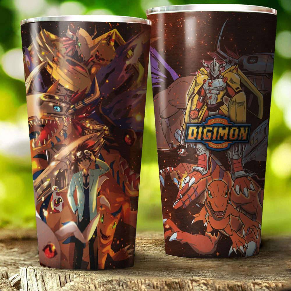 Digimon Video Game Insulated Stainless Steel Tumbler 20oz / 30oz 30oz