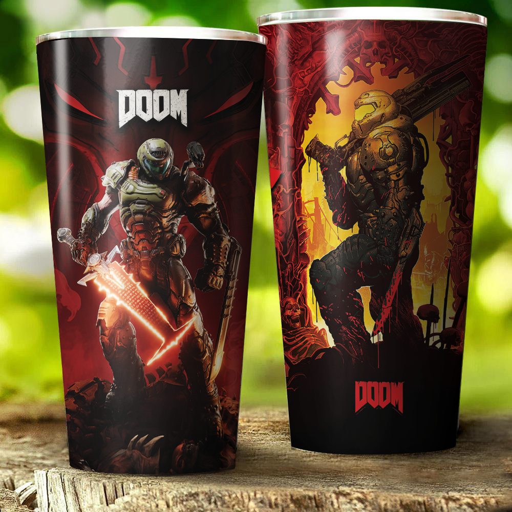 Doom Video Game Insulated Stainless Steel Tumbler 20oz / 30oz 30oz