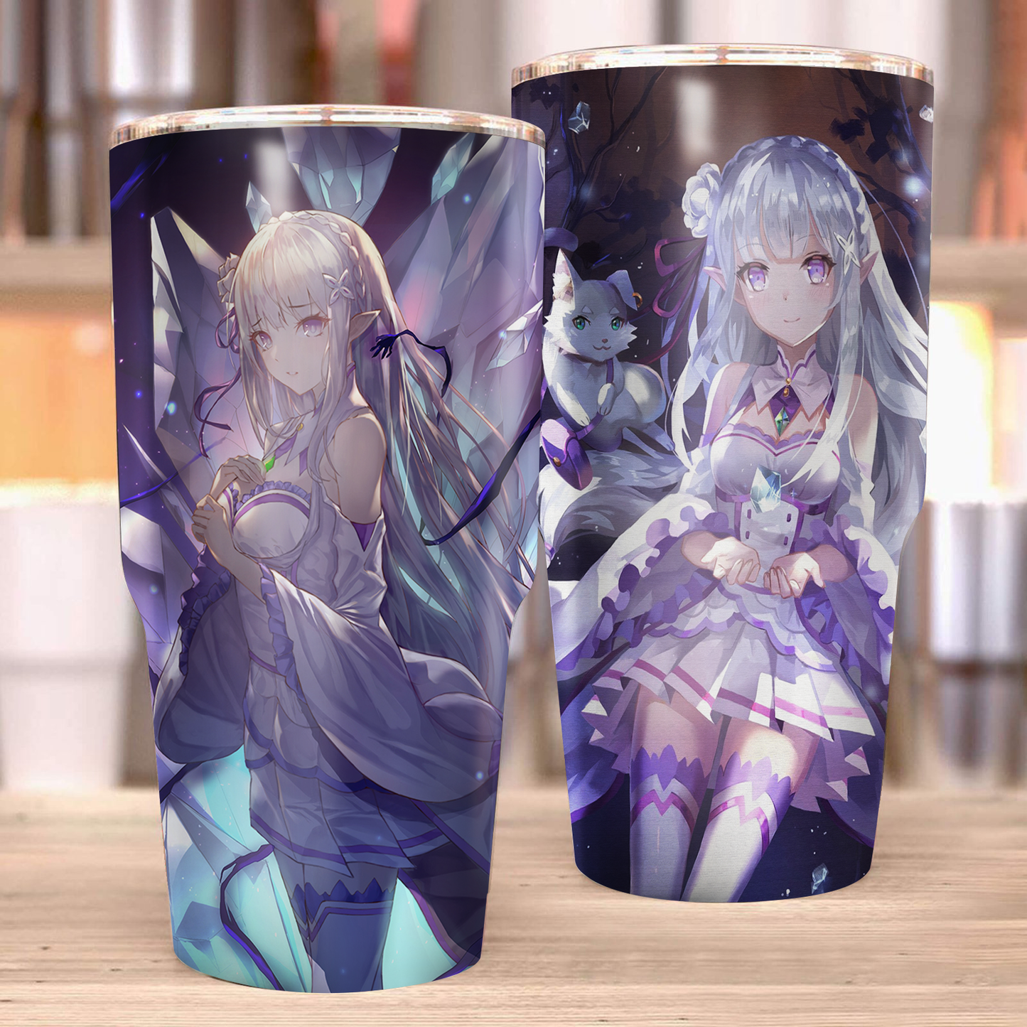 Emilia Re:Zero Tumbler 30oz (Curve)