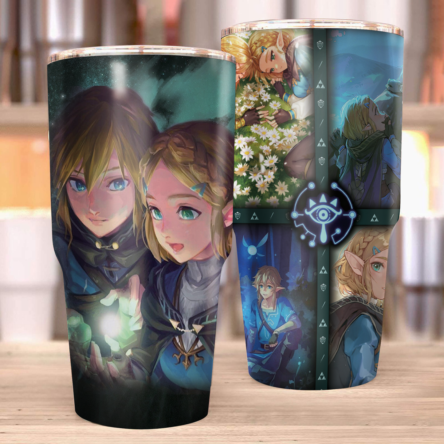 Link and Zelda The Legend of Zelda Tumbler 30oz (Curve)