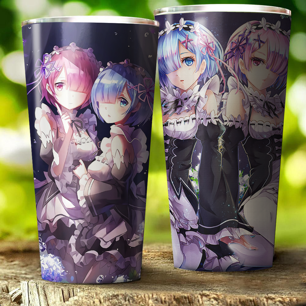 Rem & Ram Re:Zero Tumbler 30oz (Straight)