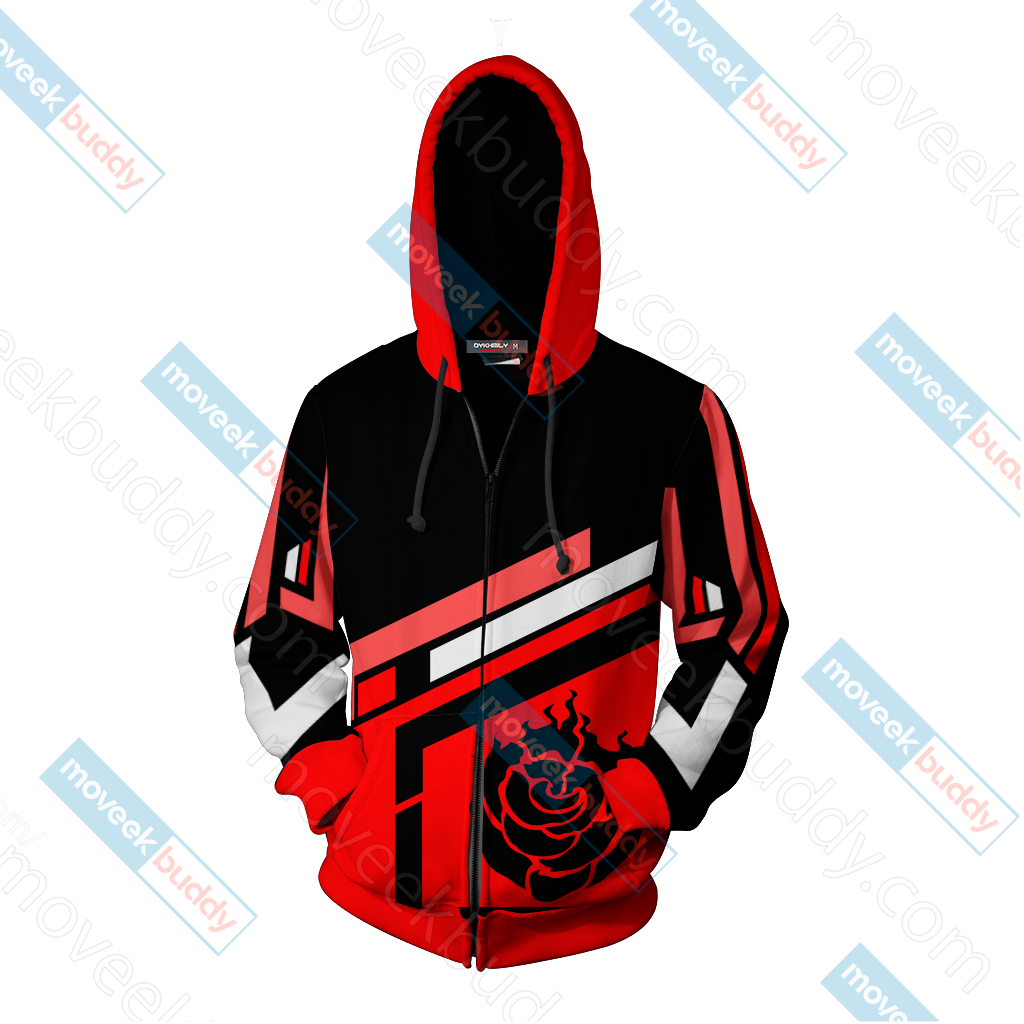 RWBY Ruby Rose New Zip Up Hoodie