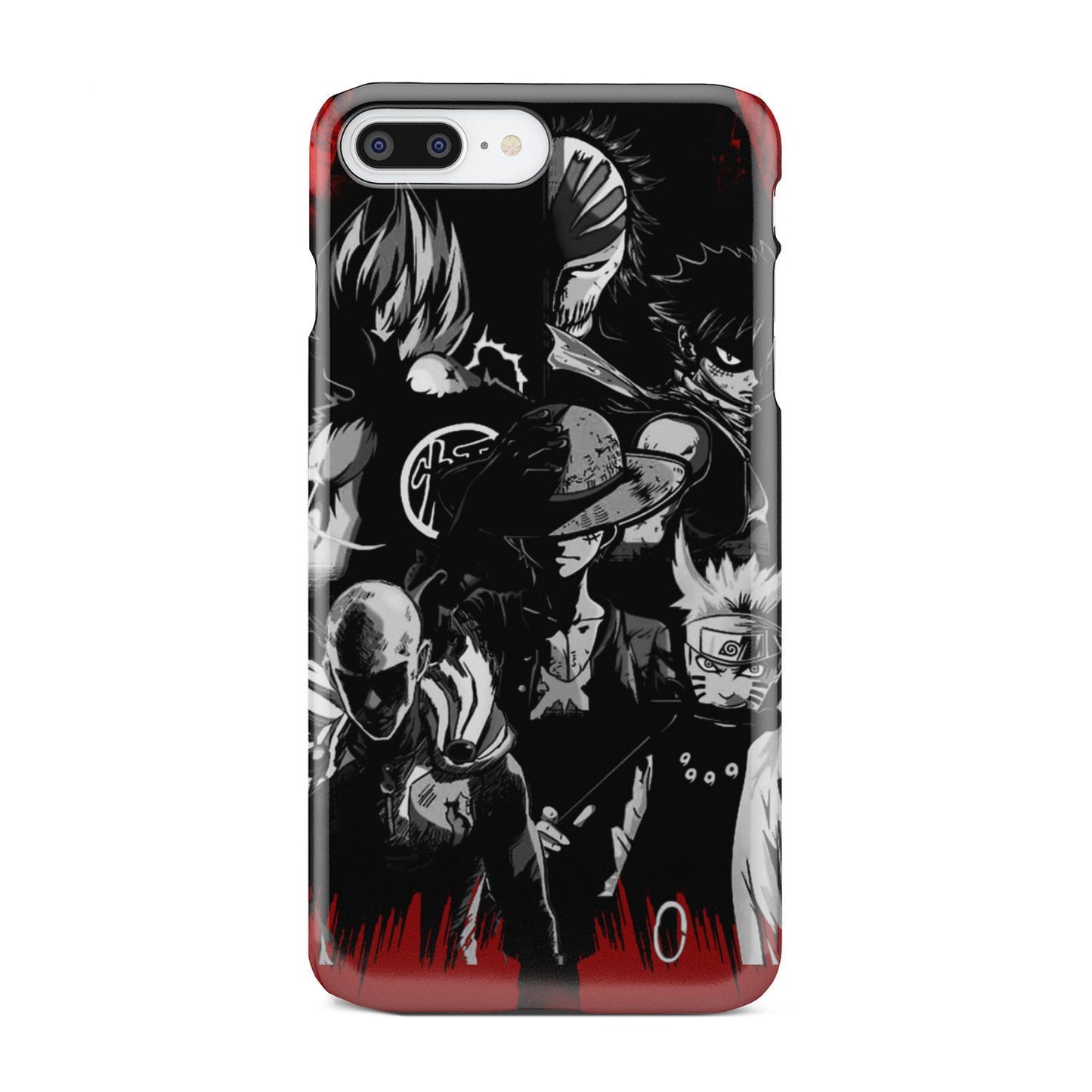 Naruto, Saitama, Luffy, Luffy,, Goku and Kurosaki Phone Case iPhone 7 Plus